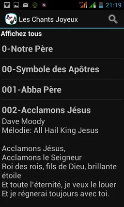 French Hymn Lyrics screenshot 4