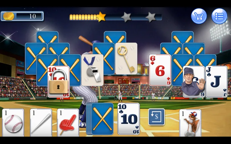 Home Run Tri Peaks Solitaire screenshot 1