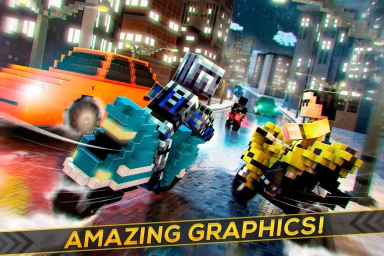 Blocky Superbikes Race Game - Motorcycle Challenge screenshot 5