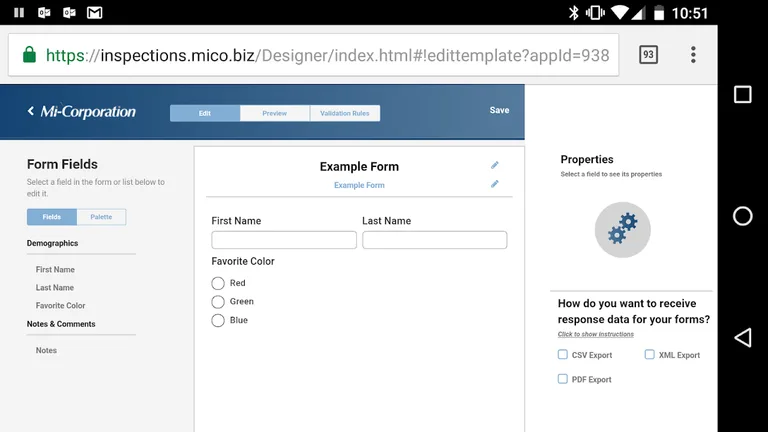 Mi-Inspections with NextGen Designer screenshot 2