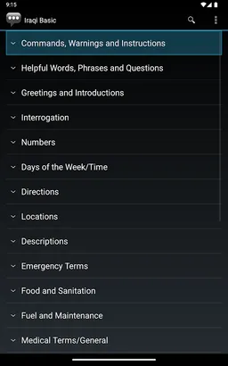Iraqi Basic Phrases screenshot 9