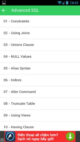 SQL Tutorial - Kiwi Learn screenshot 5