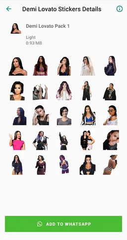 Demi Lovato Stickers App on WA screenshot 6