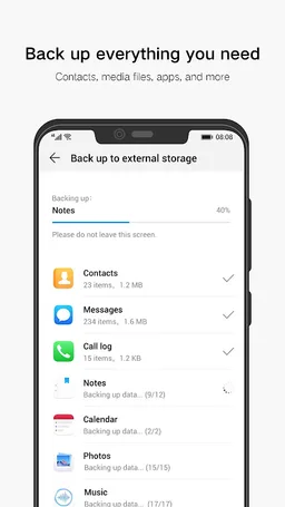 Huawei Backup screenshot 2