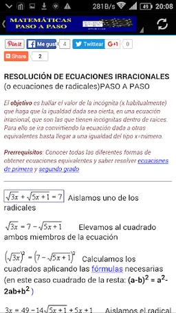 Matemáticas paso a paso screenshot 1