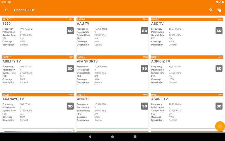 ArabSat Frequency List screenshot 6