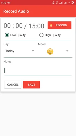 Audio Diary Free screenshot 2