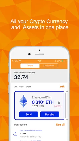 GO ! WALLET -  Ethereum Crypto Wallet & DApp screenshot 5