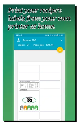 Labely - Calories & Nutritional values, FDA style. screenshot 1