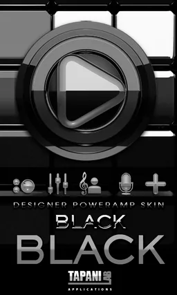 Poweramp skin Black Black screenshot 7