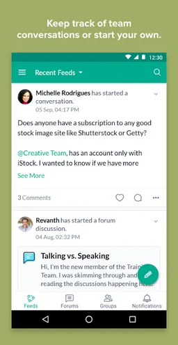Zoho Connect screenshot 1
