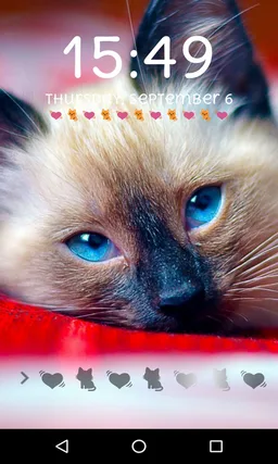 Cute Cat Lock Screen Passcode, Pattern Cute Cat screenshot 6