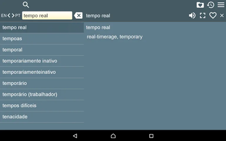Portuguese English Dictionary screenshot 2