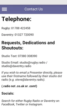 Daventry Radio screenshot 1