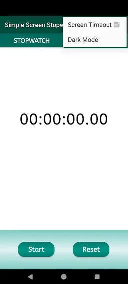 Simple Screen Stopwatch screenshot 2