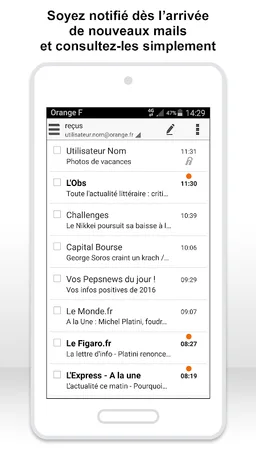 Mail Orange, 1er mail français screenshot 6