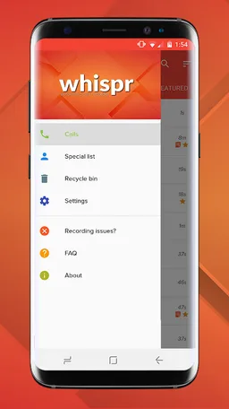 Call Recorder - Whispr screenshot 1