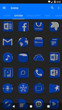 Blue Icon Pack Paid screenshot 21