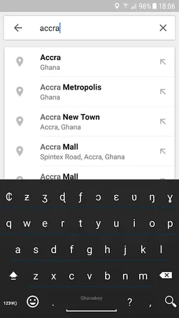 GhanaKey - Keyboard for Ghana screenshot 1