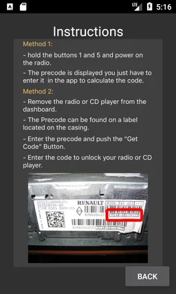 Radio Code screenshot 2