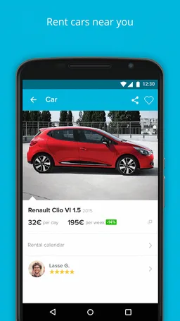 GoMore ridesharing, car rental screenshot 2