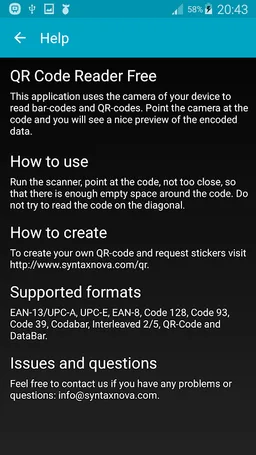 QR codes scanner screenshot 7