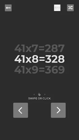 Multiplication table (Study & screenshot 1