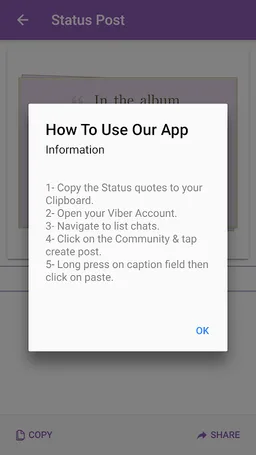 Status for Viber - Nice Quotes screenshot 4
