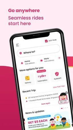 RYDE - Ride Hailing & More screenshot 1