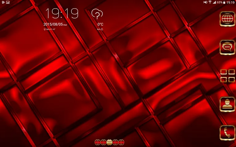 Abstract Red Go Launcher EX screenshot 12