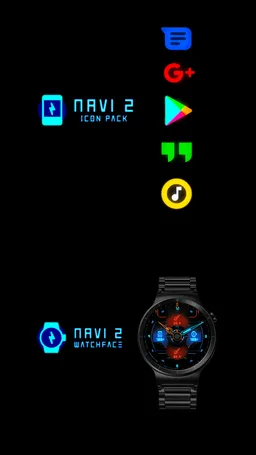 NAVI2 - Watch face & Icon Pack screenshot 1