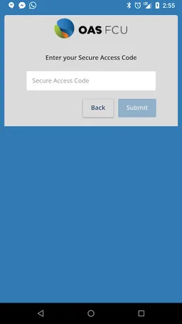 OAS FCU Mobile App screenshot 1