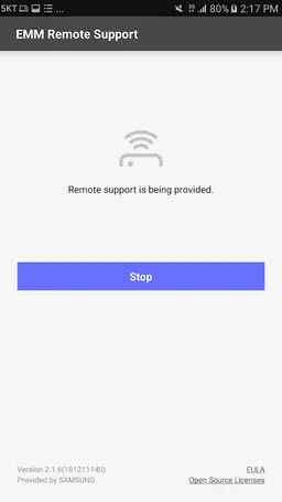Remote Support for Samsung SDS EMM screenshot 3
