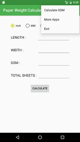 Paper Weight Calculator screenshot 2