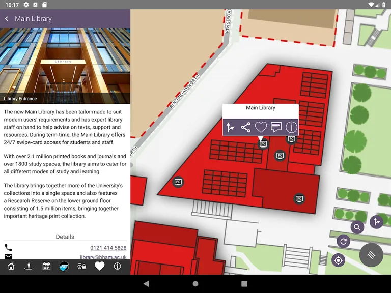 UoB Campus Map screenshot 9