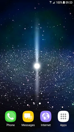 Galaxy 3D Live Wallpaper screenshot 3