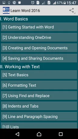 Learn Word 2016 FULL screenshot 1