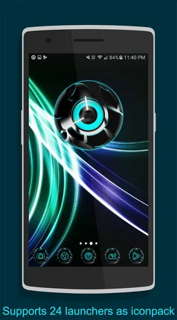 Twister Cyan iconpack & Next screenshot 4