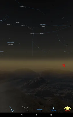 Celestial equator: planetarium screenshot 5