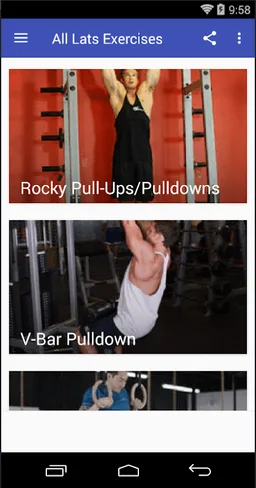 all lats exercices screenshot 3