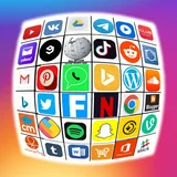 All in one social media in one app icon