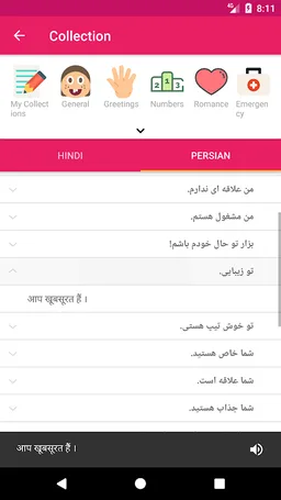 Hindi Persian Offline Dictionary & Translator screenshot 6