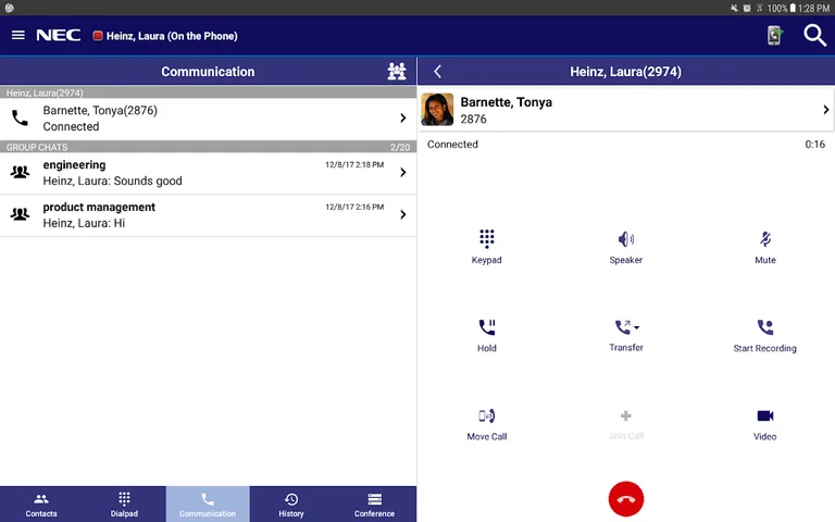 UNIVERGE 3C Mobile Client Plus screenshot 5