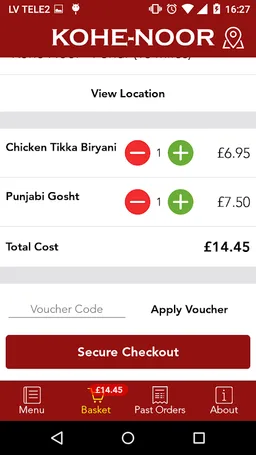 Kohe-Noor Ordering App screenshot 5
