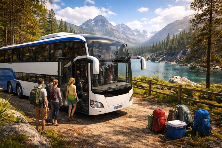 Offroad Coach Tourist Bus Game screenshot 1