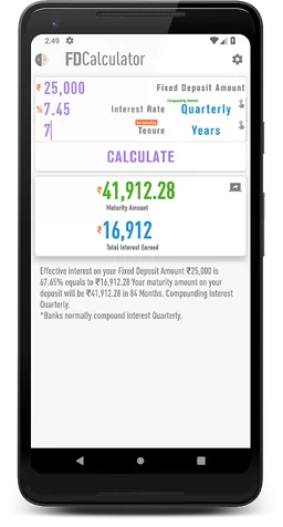 Term Deposit calculator FD Deposit uk screenshot 5