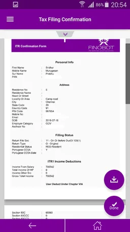 Finobot: tax and wealth app screenshot 3