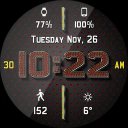 Chrome Leather HD Watch Face screenshot 11