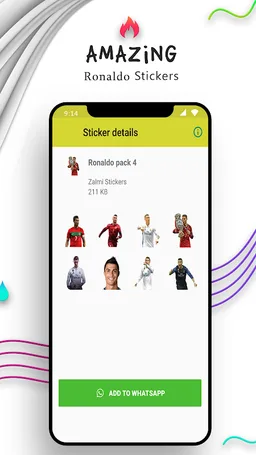 Ronaldo Stickers For Whatsapp - WAStickerApps screenshot 1