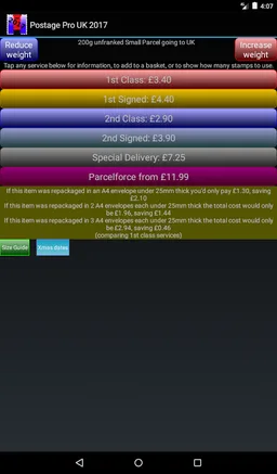 Postage Pro UK April 2026 screenshot 10